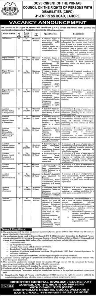 Council On Rights Of Persons With Disabilities CRPD Apply Jobs 2025 Council On Rights Of Persons With Disabilities CRPD Apply Jobs 2025