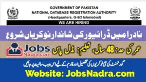 Nadra Driver Jobs in Gilgit Baltistan 2025 Apply Online