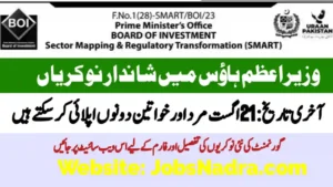 PM Office Islamabad Board of Investment Jobs 2025
