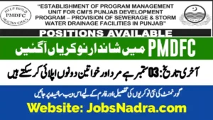 Punjab Municipal Development Fund Company PMDFC Jobs Lahore - PMDFC Jobs 2025 Online Apply