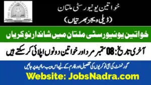 Women University Multan Jobs 2025 WUM Jobs Online Apply