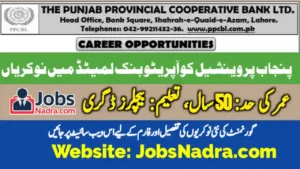 Latest Punjab Provincial Cooperative Bank LTD (PPCBL) Management Posts in Lahore 2025