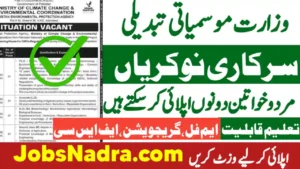 Ministry Of Climate Change Jobs 2025 Latest Advertisement