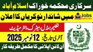 Ministry of National Food Security & Research Jobs 2025