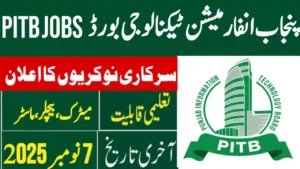 Punjab Information Technology Board PITB Jobs 2025 Online Apply