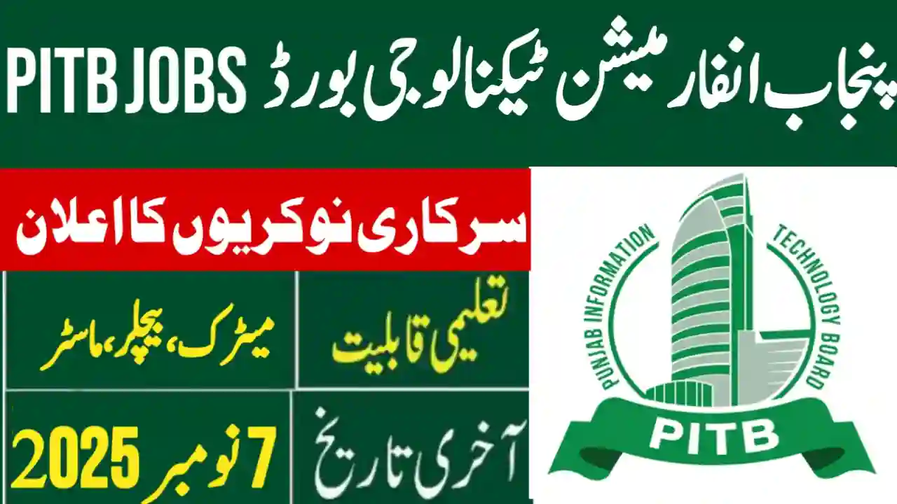 Punjab Information Technology Board PITB Jobs 2025 1 1 Jobs NADRA