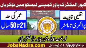 Govt College Women University Faisalabad (GCWUF) Jobs 2026 – Latest Vacancies