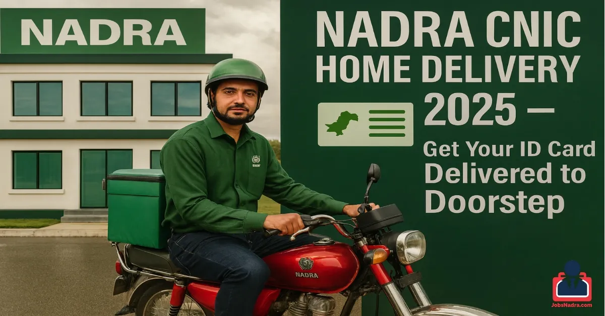 NADRA CNIC Home Delivery 2025 – Get Your ID Card Delivered to Doorstep NADRA CNIC Home Delivery 2025 – Get Your ID Card Delivered to Doorstep