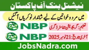 NBP Jobs Online Apply Last Date 2025 National Bank of Pakistan