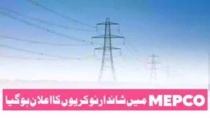 Multan Electric Power Company MEPCO Jobs 2026 Apply Online