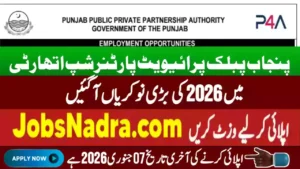 Punjab Public Private Partnership Authority P4A Jobs 2026