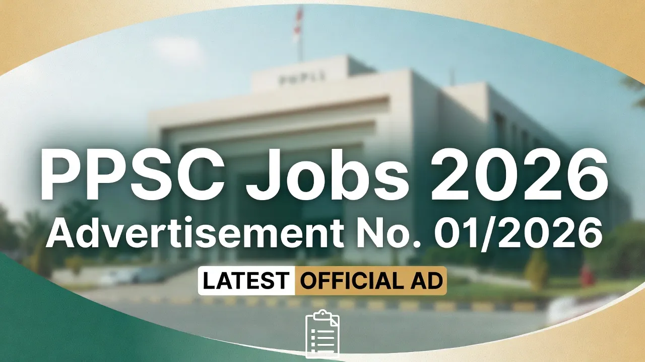 PPSC Jobs Advertisement No. 01/2026 – Latest Vacancies, Eligibility, Syllabus & Apply Online