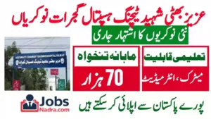 Aziz Bhatti Shaheed Teaching Hospital Gujrat Jobs 2026 – Apply Online